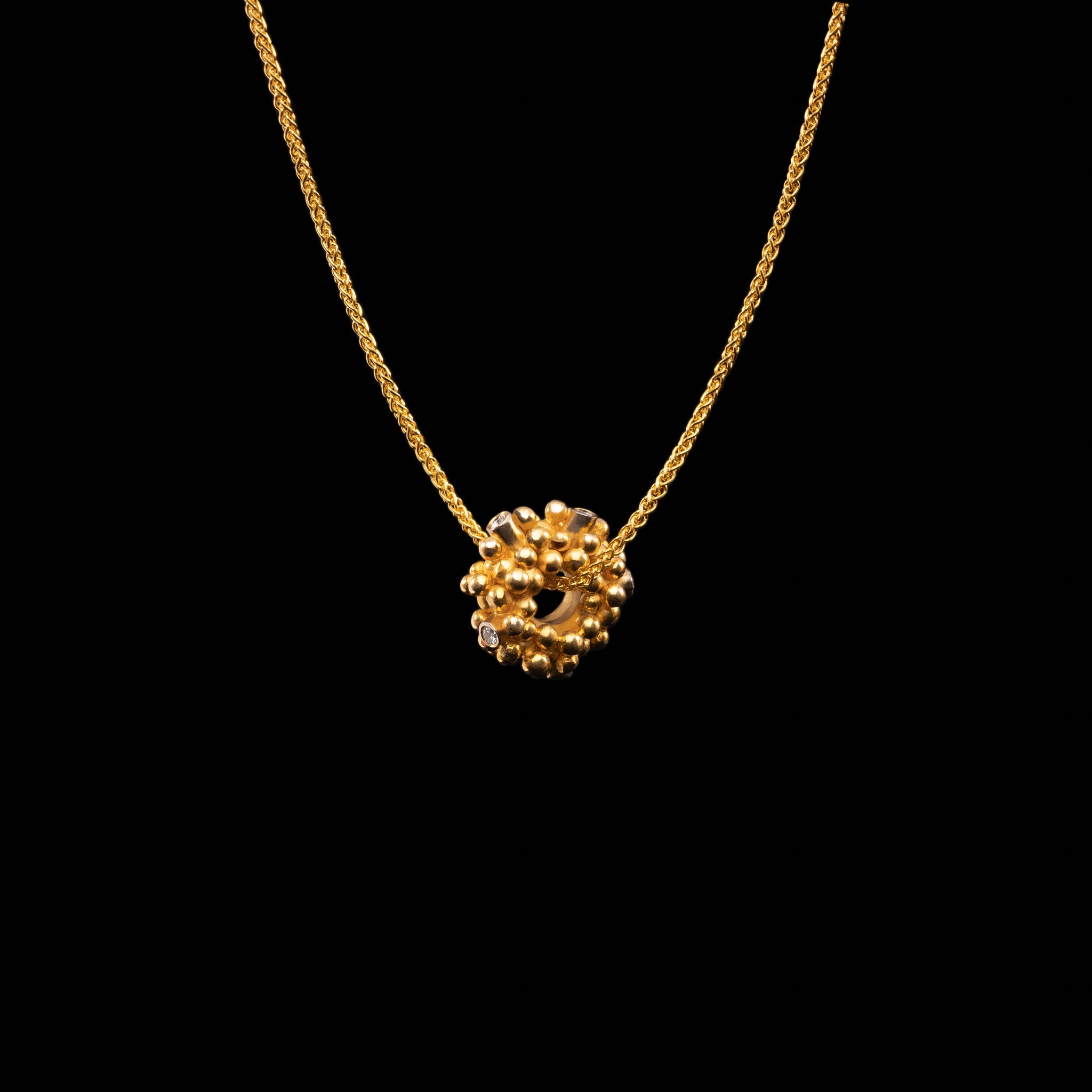 Circle Pendant with Brilliants