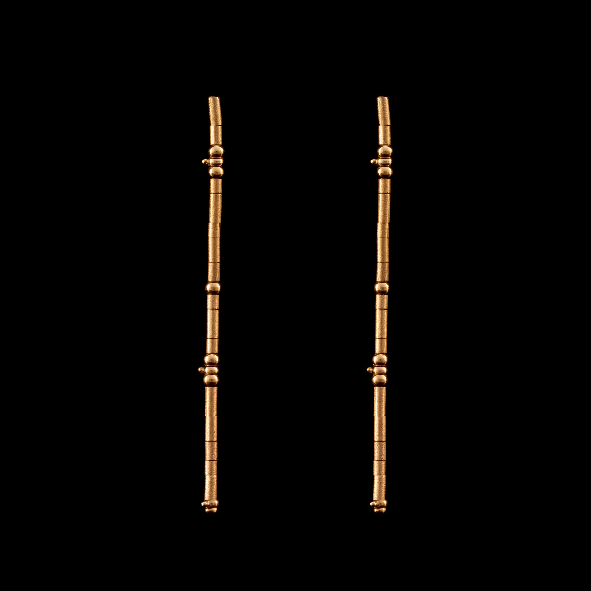 Yellow Chain Earrings