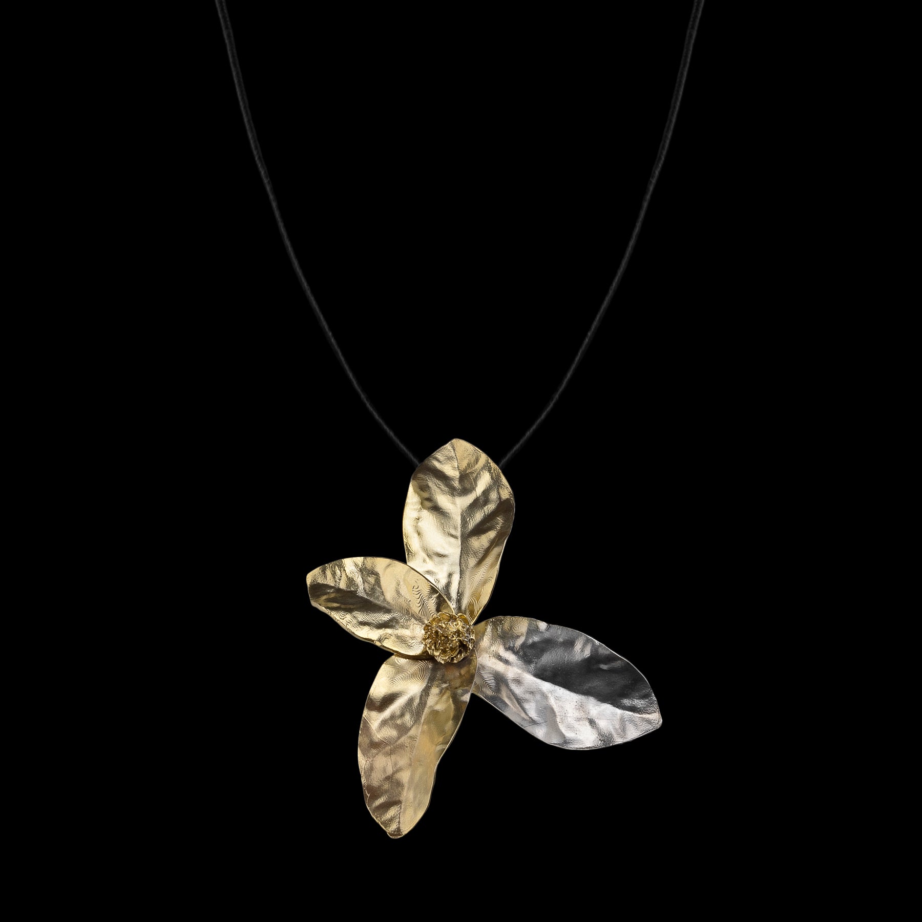 Flower Pendant and Necklace