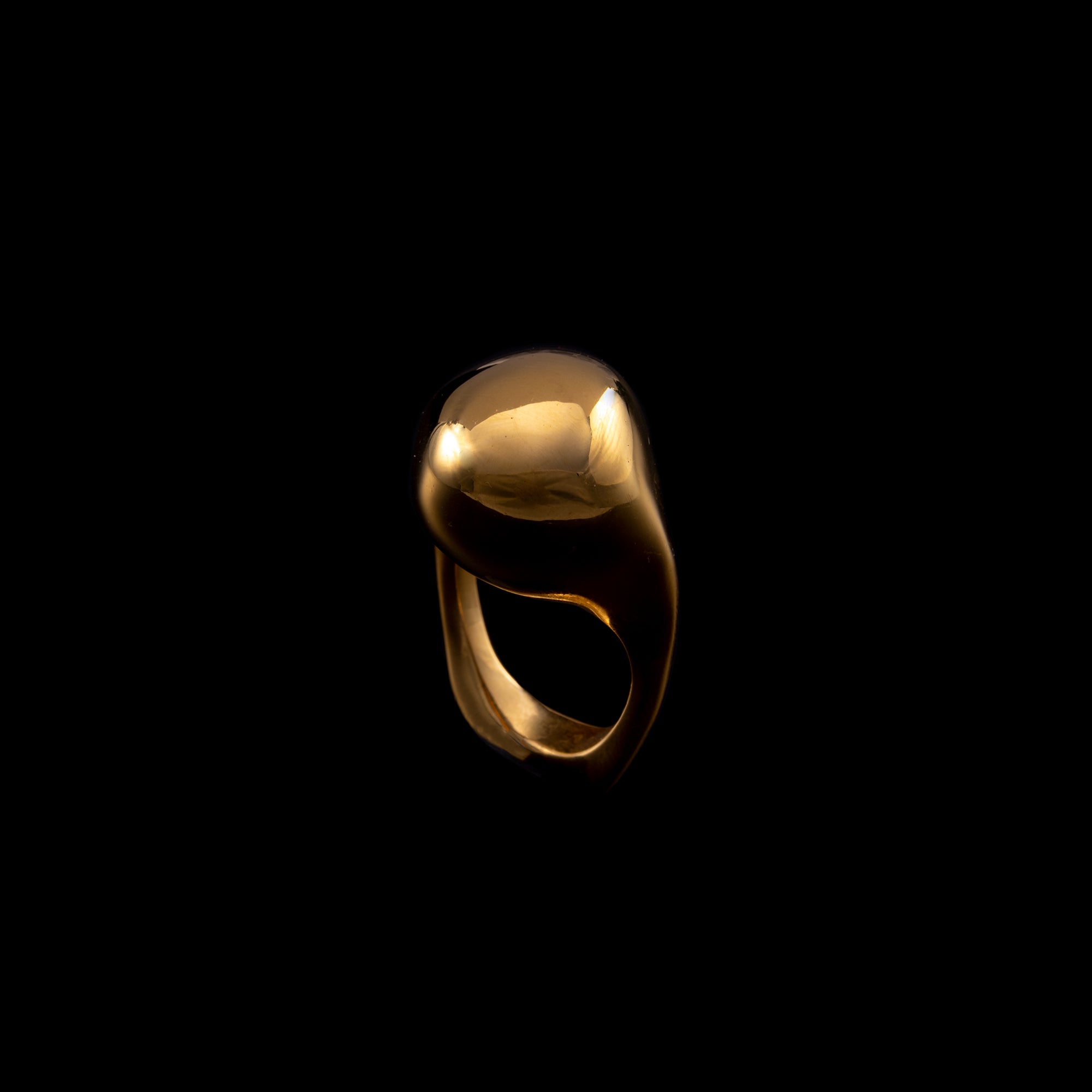 Χρυσό Δαχτυλίδι 18Κ με μπριγιάν Shiny Sea Pebble Ring
