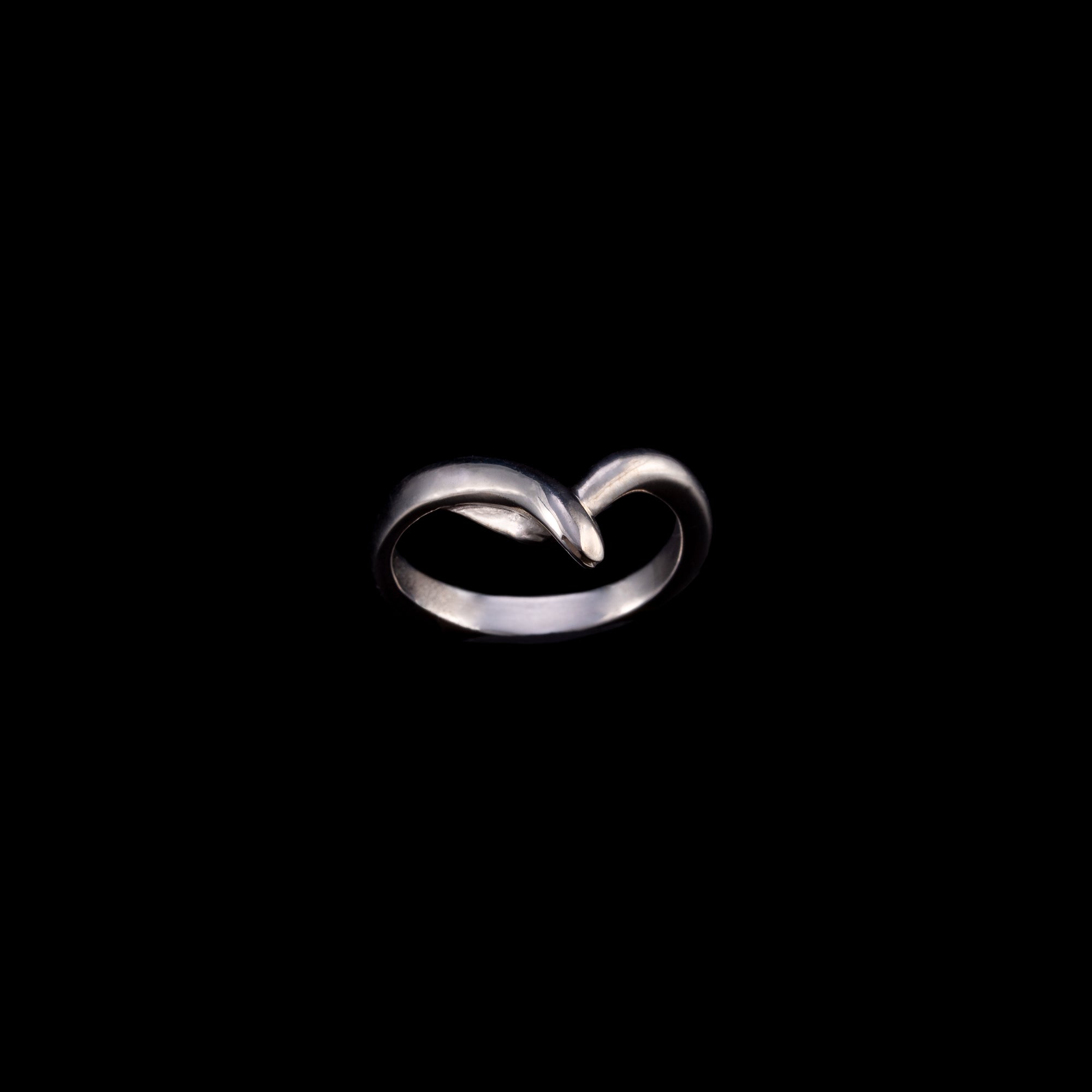 Ροζ Χρυσό 9Κ Δαχτυλίδι Tender Snake Ring