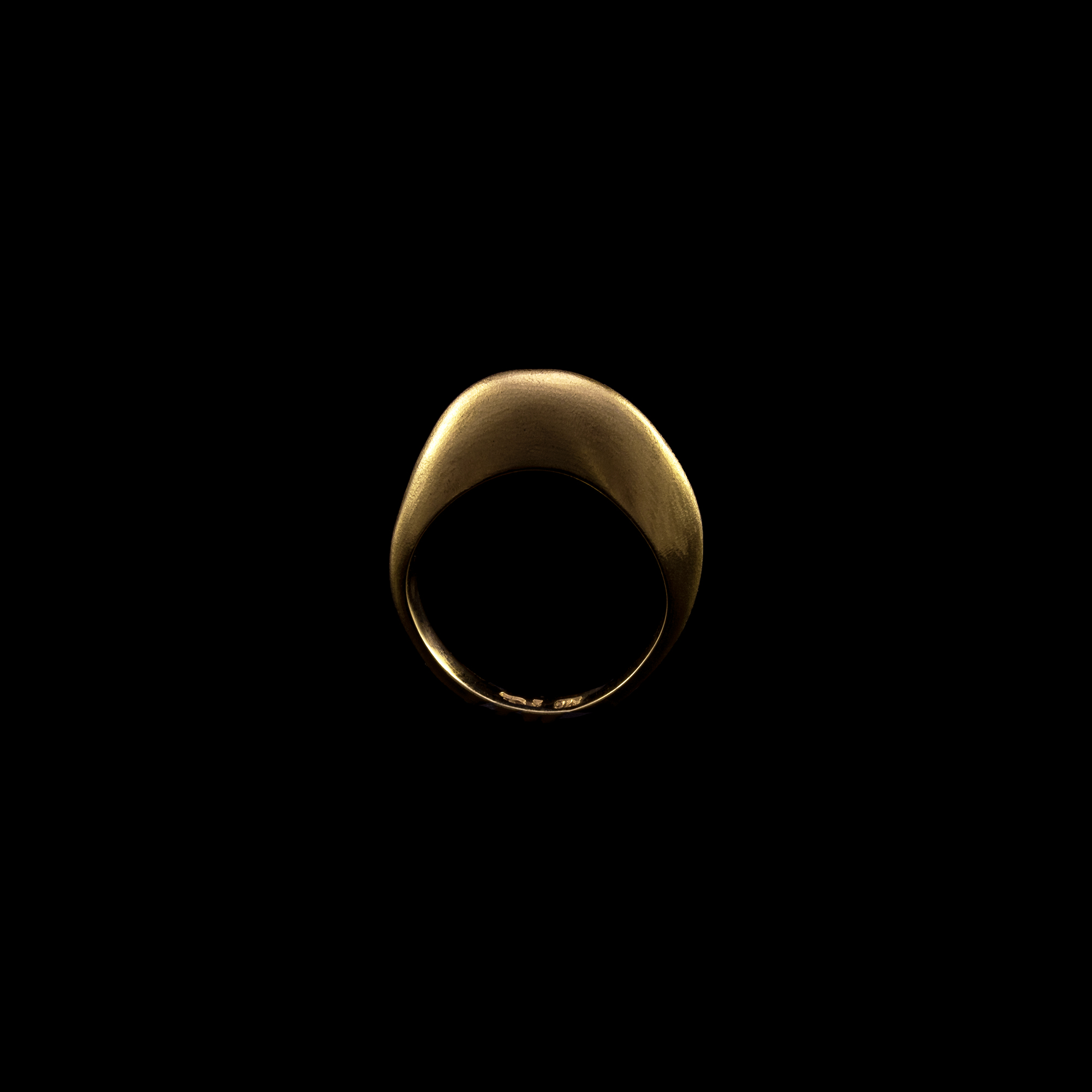 Χρυσό Δαχτυλίδι 18Κ με μπριγιάν Yellow Brilliant Pebble Ring