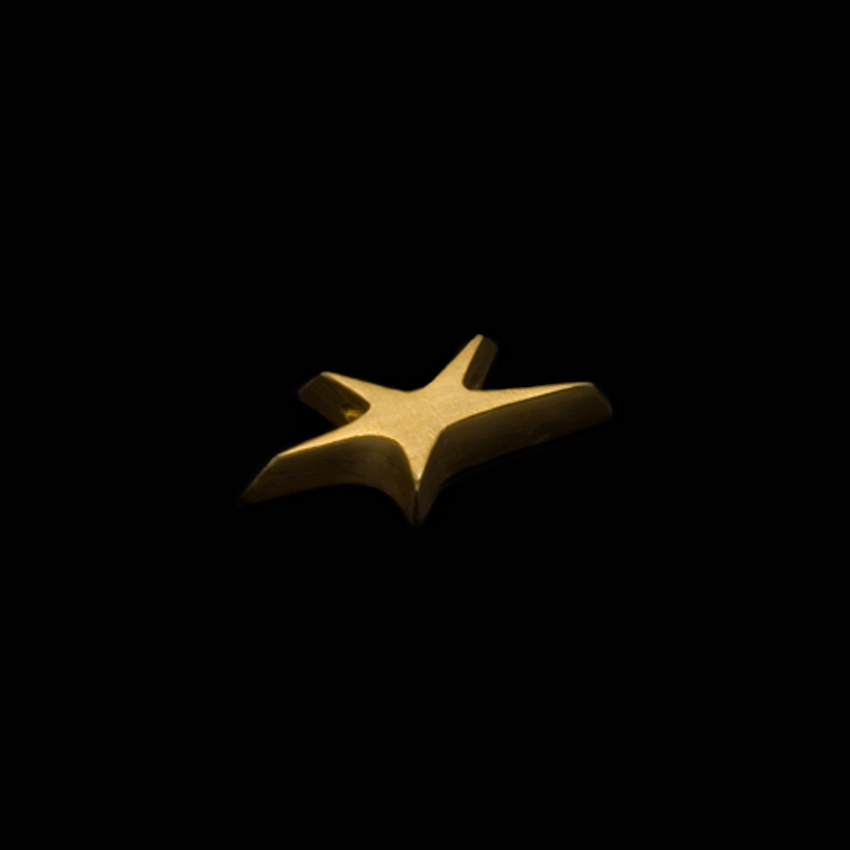 Χρυσό 18Κ ή Ασημένιο 925 Μενταγιόν Star Pendant 